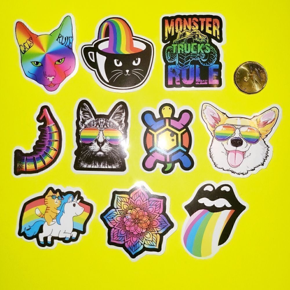 3/$20 Brand New 10x Waterproof Funny Graphic stickers #7